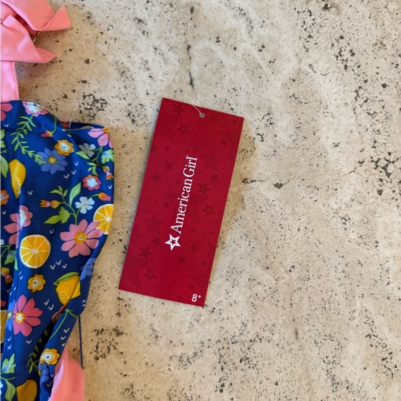 American Girl Fresh Lemons Market Dress For Your Little Girl Size 6 NEW Floral - Picture 4 of 9